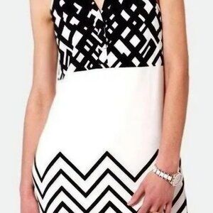 NEW w/tags, Bisou Bisou size Large/14, Summer Black and White Dress